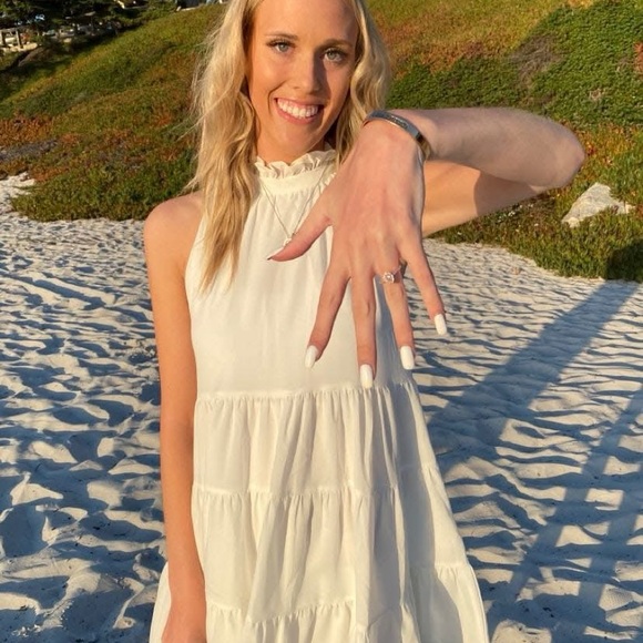 White Ruffle Dress - Picture 4 of 5